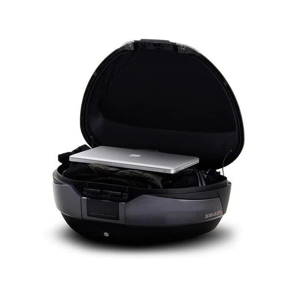SHAD SH48 Top Case+Backrest - Black