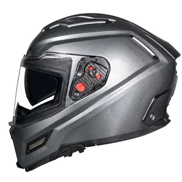 SMK-Agnar Solid Full Face Helmet-Anthracite GLDA 600