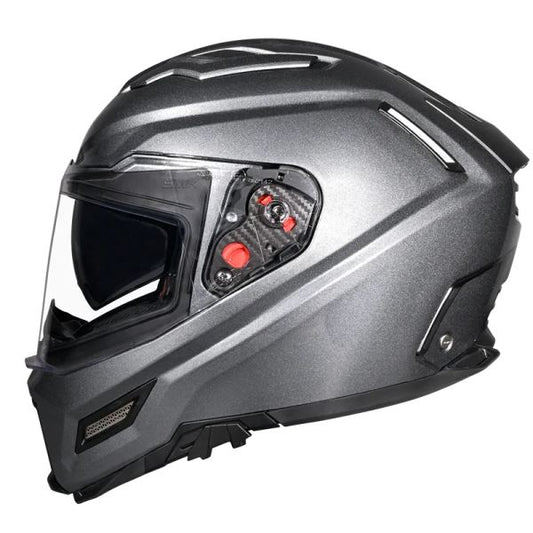 SMK-Agnar Solid Full Face Helmet-Anthracite GLDA 600