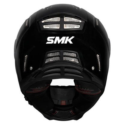 SMK-Agnar Solid Full Face Helmet-Black GL 200