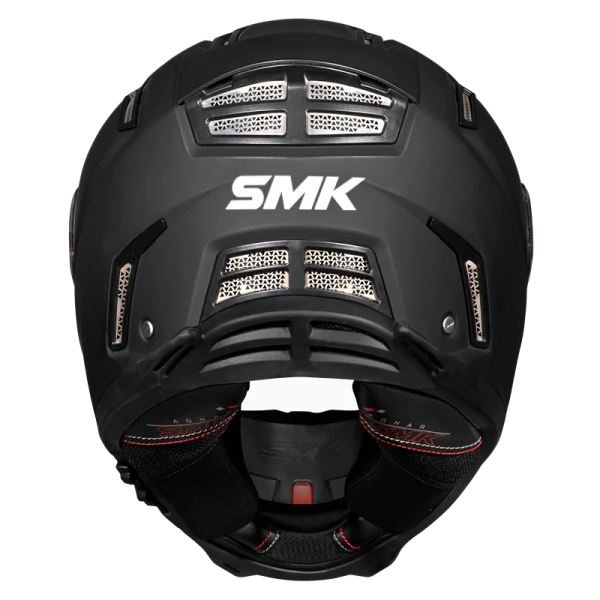 SMK-Agnar Solid Full Face Helmet-Black MA 200