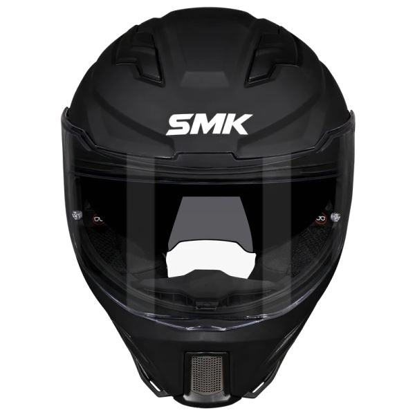 SMK-Agnar Solid Full Face Helmet-Black MA 200