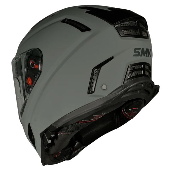 SMK-Agnar Solid Full Face Helmet-Nardo Grey MA 600
