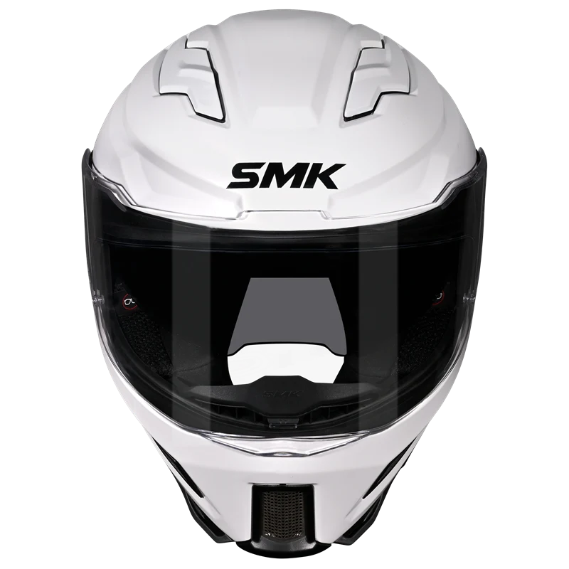 SMK-Agnar Solid Full Face Helmet-White GL 100