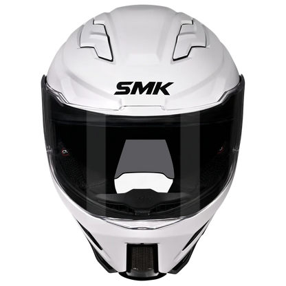 SMK-Agnar Solid Full Face Helmet-White GL 100