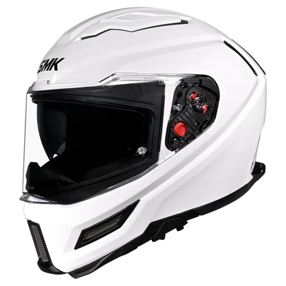 62cm motorcycle smk helmet SMK-Agnar Solid Full Face Helmet-White GL 100 – Riders Junction