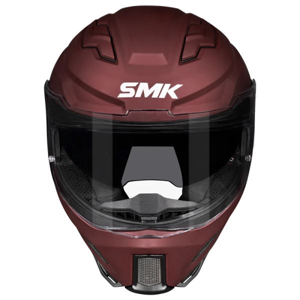 SMK-Agnar Solid Full Face Helmet-Wine Red MA 300