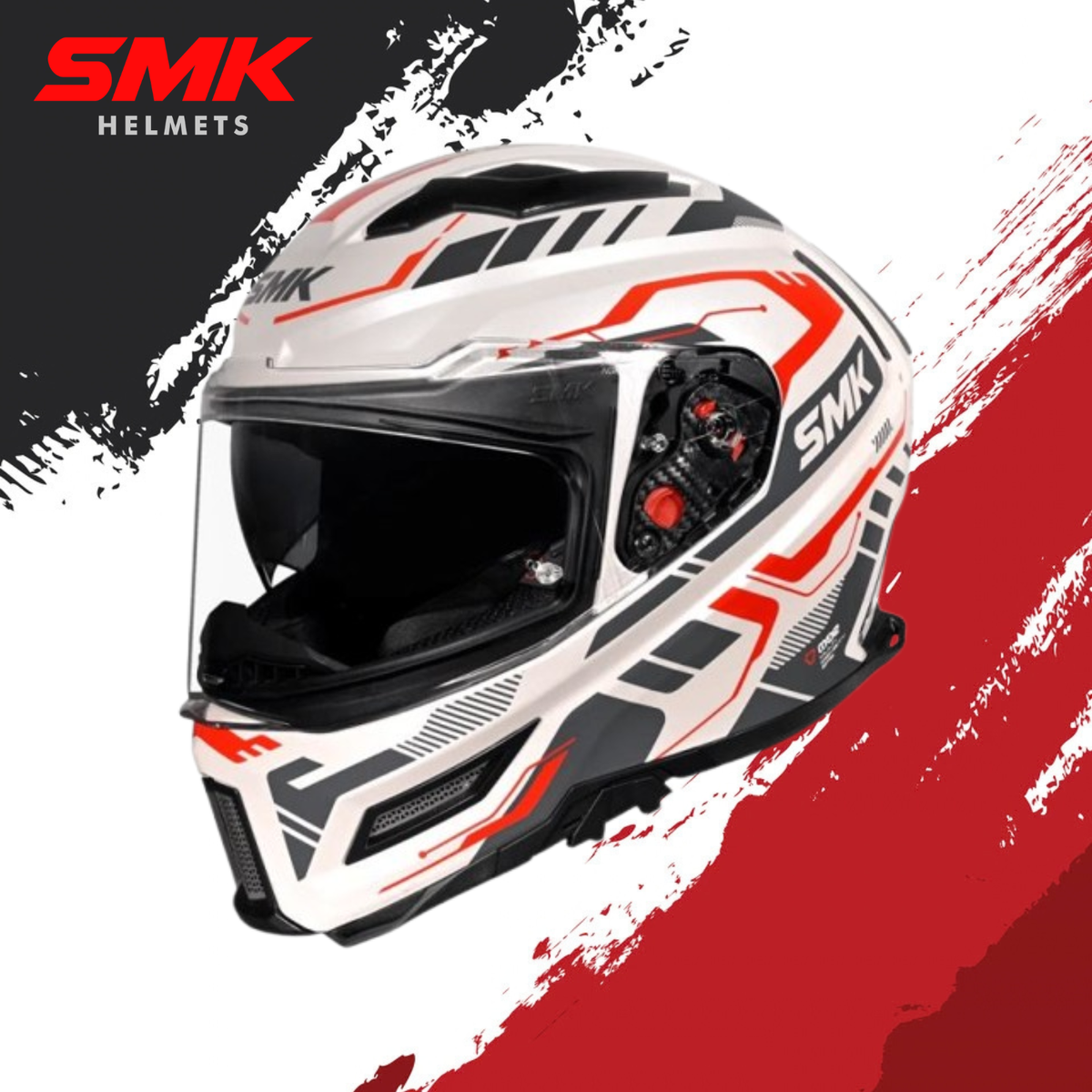SMK-Agnar Tektron Full Face Helmet-GL 163