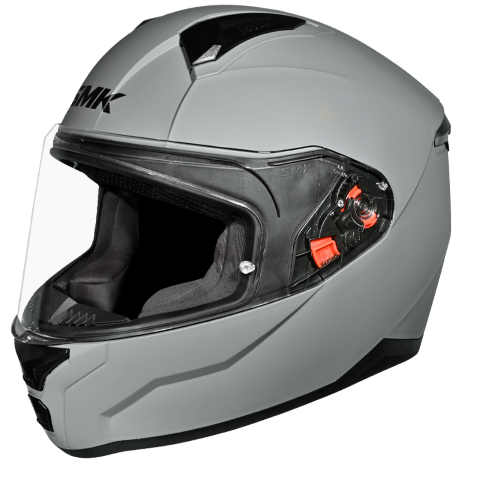 SMK Bionic Adult Solid – Full Face Helmets – Nardo Grey Ma 600
