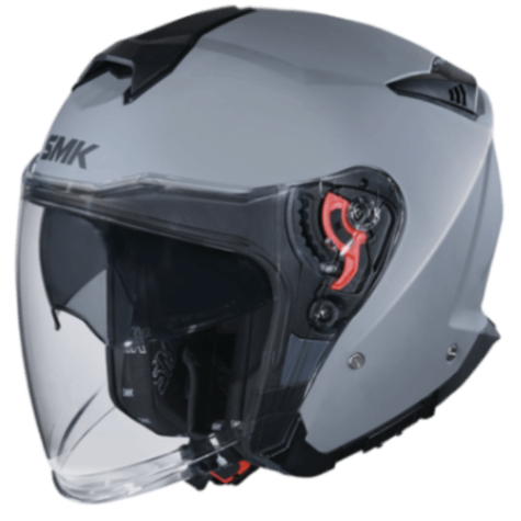 SMK GTJ Solid - Open Face Helmet - Nardo Grey MA 600 – Riders Junction