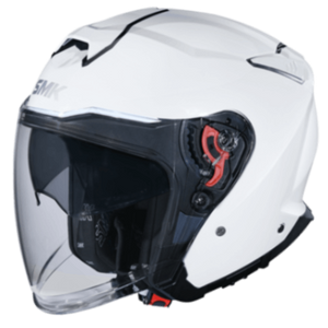 SMK GTJ Solid - Open Face Helmet -White GL 200