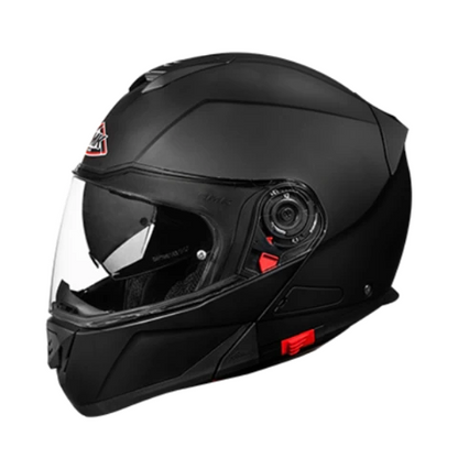 SMK Glide Modular Helmet Matt Black (MA200) - Riders Junction