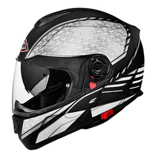 SMK Glide Sign Matt Black & Grey Helmet - MA216 - Riders-Junction