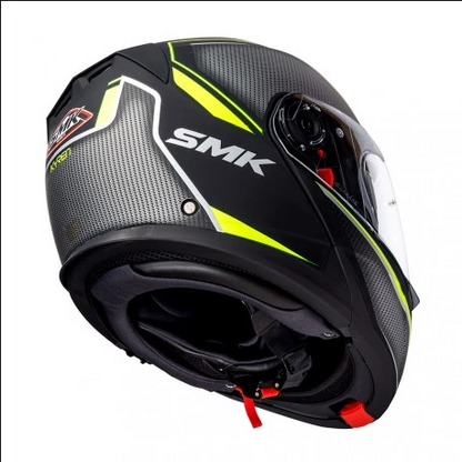 SMK Glide Kyren Modular Helmet Matt Black &amp; Grey (MA264) - Riders Junction