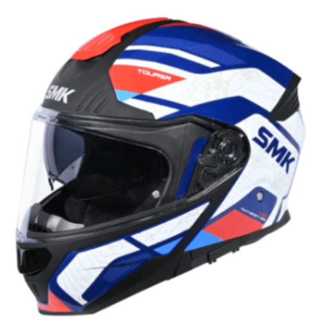 SMK Gullwing Navigator Helmet MA513 (matt White Blue)
