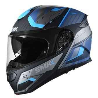 SMK Gullwing Tekker Matt Blue &amp; Black Helmet- MA265