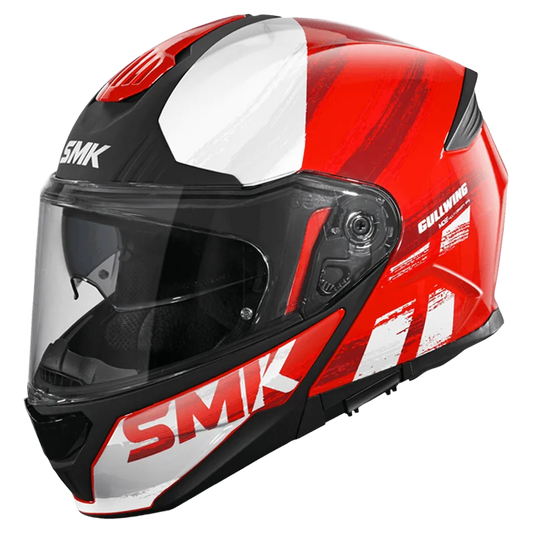 SMK Gullwing Tourleader Glossy Red Helmet- GL363