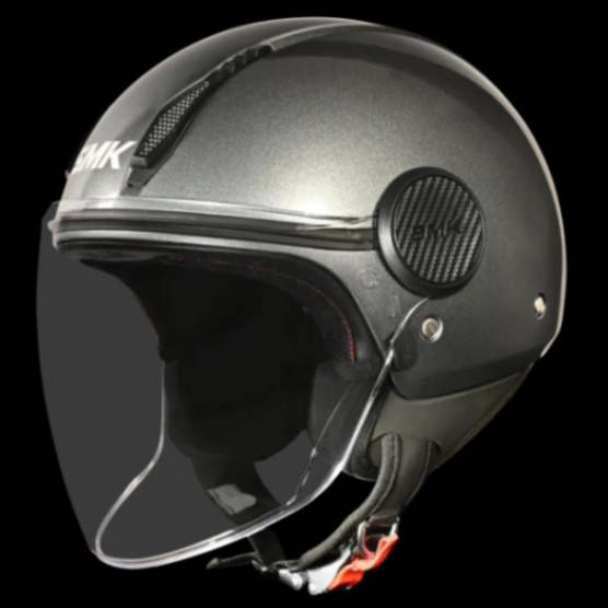 SMK Laminar Solid - Open Face Helmet - Anthracite Glda 600