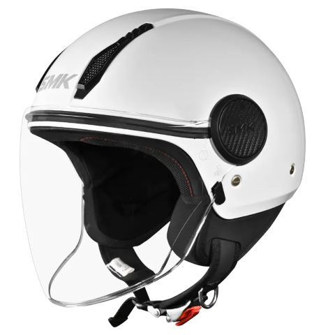SMK Laminar Starz - Open Face Helmet - White GL 100