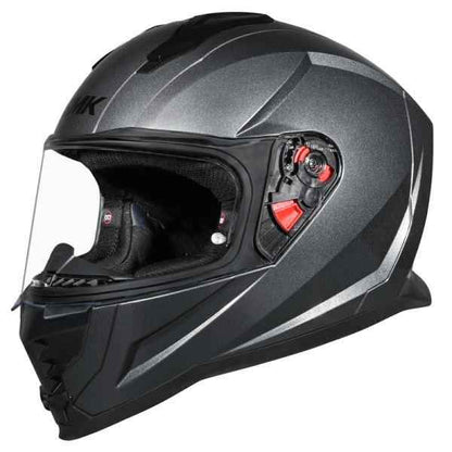 SMK-Nova Solid Full Face Helmet (BLACK GL 200)