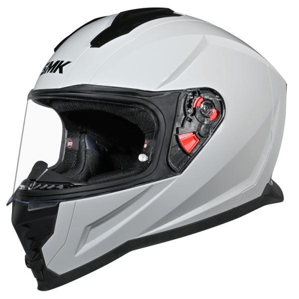 SMK-Nova Solid Full Face Helmet (WHITE GL 100)