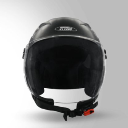 SMK Open Face Helmets - Ray Black
