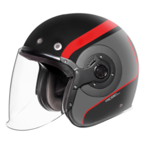 SMK Retro Jet Rebel - Open Face Helmet - MA 263