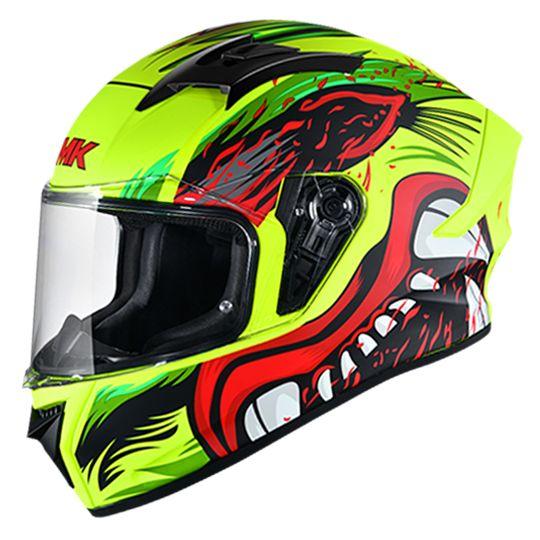 SMK Stellar Animal Matt Black & Yellow Helmet - MA438 - Riders Junction