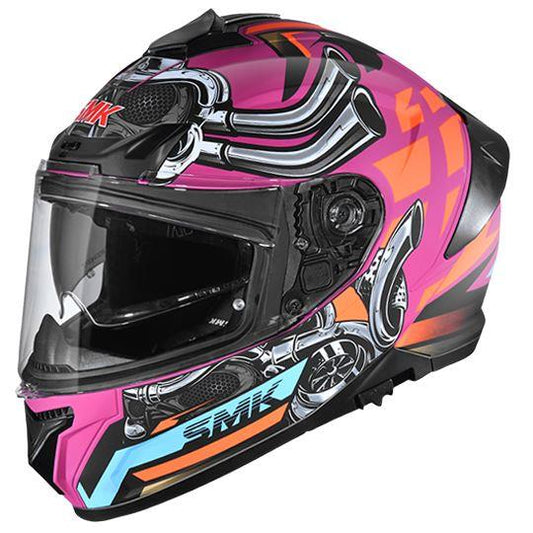 SMK Typhoon Motorhead Glossy Helmet - GL976