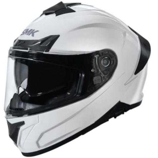 SMK Typhoon Solid Full-Face Helmet - White GL 100