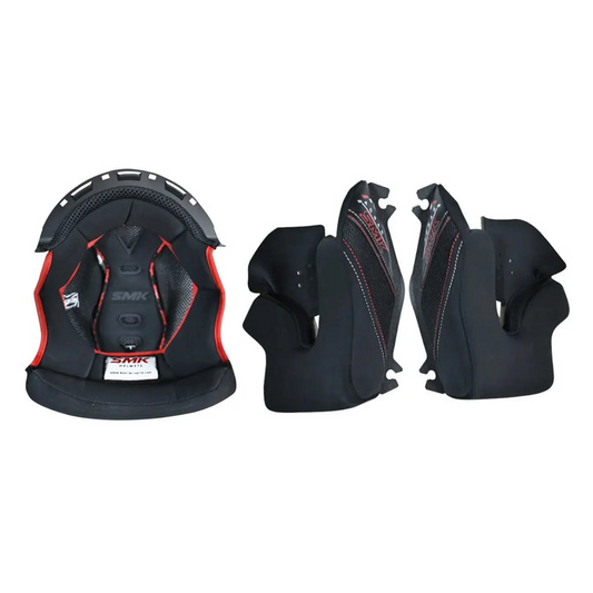 SMK Agnar Helmet Inner Padding Set – Original 1 Liner + 2 Cheek Pads
