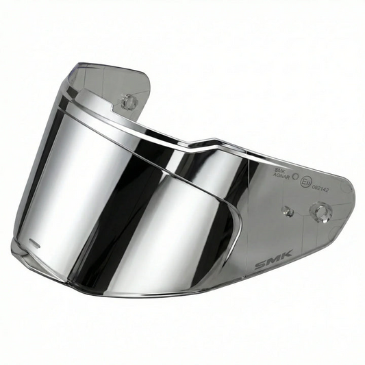 SMK Agnar Mirror Visor – Pinlock 70 Ready Anti Fog Helmet Visor