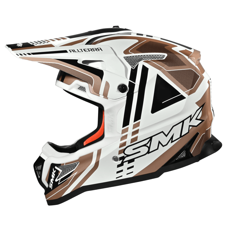 SMK Allterra Helmet X-Sprint Matt White / Bronze / Black - MA172