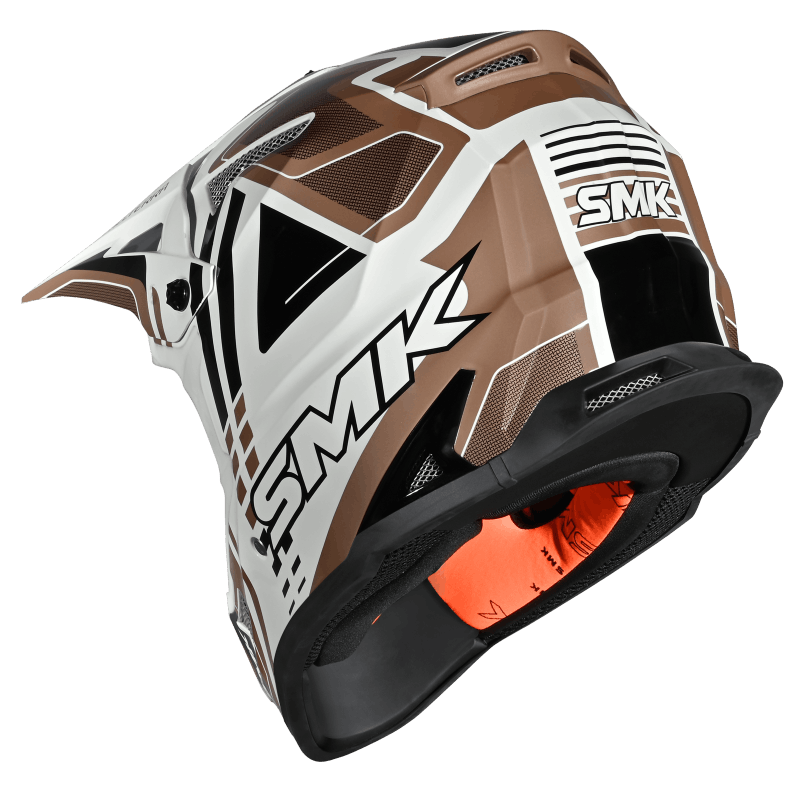 SMK Allterra Helmet X-Sprint Matt White / Bronze / Black - MA172