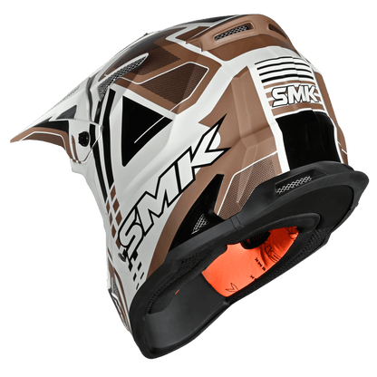 SMK Allterra Helmet X-Sprint Matt White / Bronze / Black - MA172