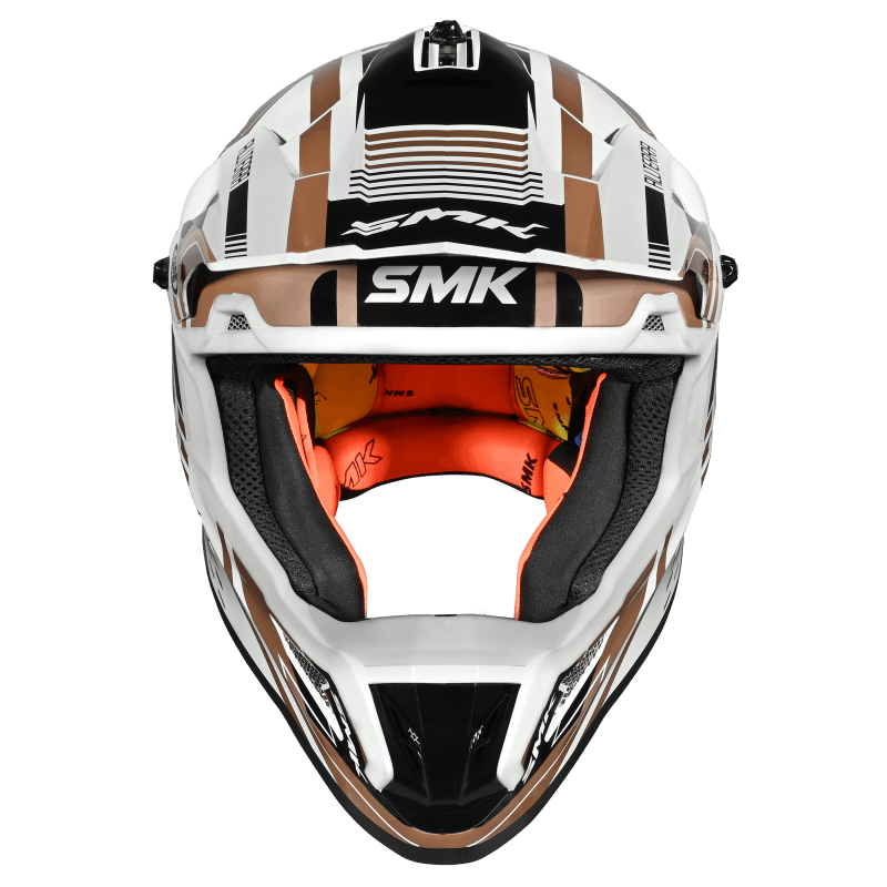 SMK Allterra Helmet X-Sprint Matt White / Bronze / Black - MA172