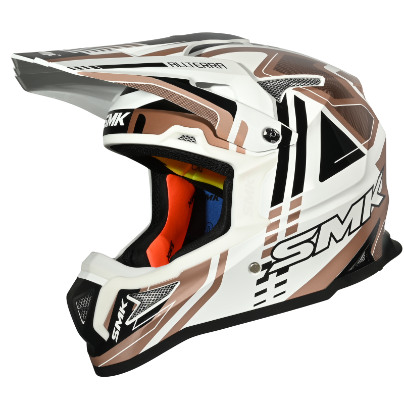 SMK Allterra Helmet X-Sprint Matt White / Bronze / Black - MA172