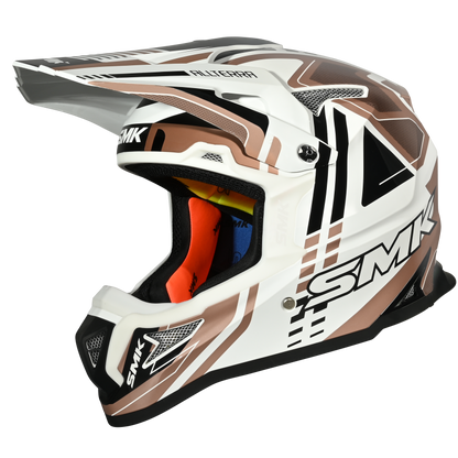 SMK Allterra Helmet X-Sprint Matt White / Bronze / Black - MA172