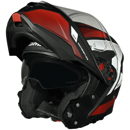 SMK Gullwing Sonic Gloss Black Red White Helmet - GL231