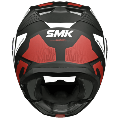 SMK Gullwing Sonic Gloss Black Red White Helmet - GL231