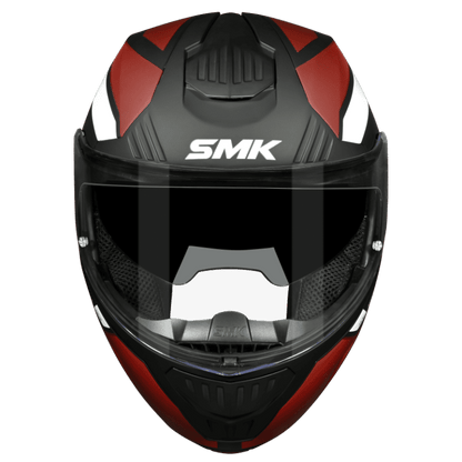SMK Gullwing Sonic Gloss Black Red White Helmet - GL231