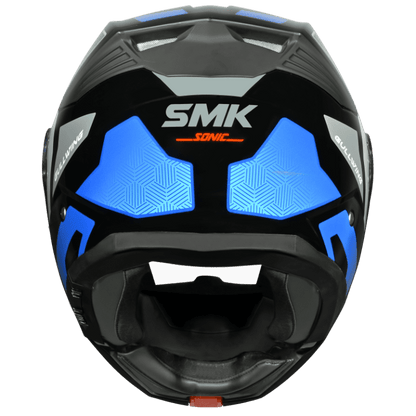 SMK N1 ISI Flip-Up Helmet Gullwing S01 V2 with Clear Visor Sonic Graphic - GL256