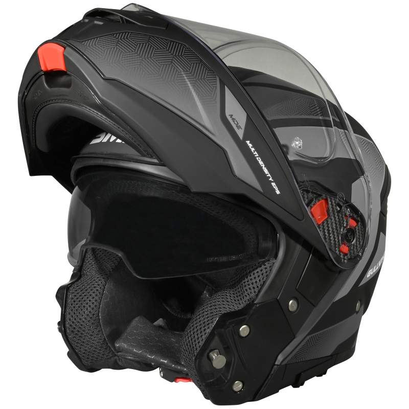 SMK N1 ISI Flip-Up Helmet Gullwing S01 V2 with Clear Visor Sonic Graphic - GL266