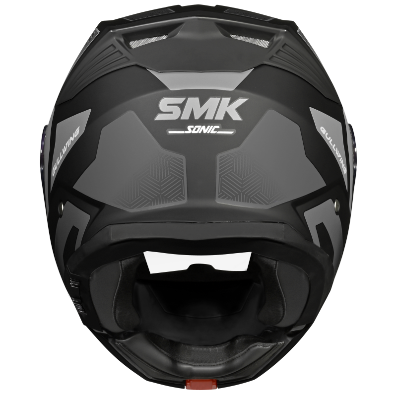 SMK N1 ISI Flip-Up Helmet Gullwing S01 V2 with Clear Visor Sonic Graphic - GL266