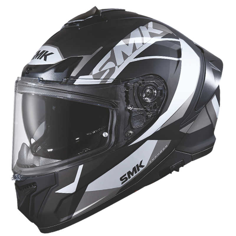 SMK N1 ISI Full-Face Helmet Typhoon D-ring S01 with Clear Visor with Style Graphics - GL266