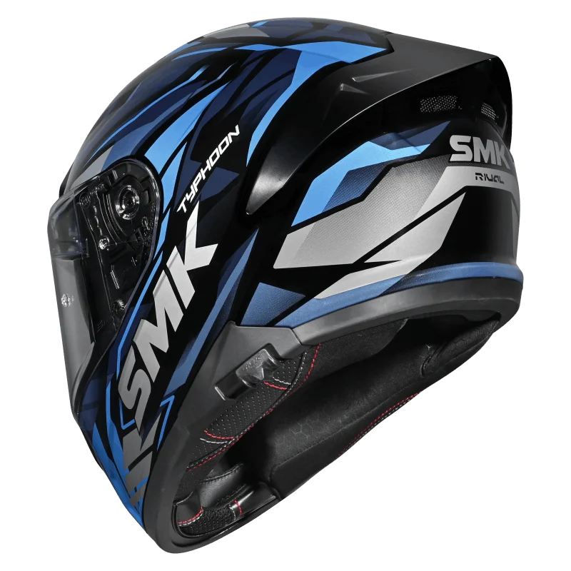 SMK N1 ISI Full-Face Helmet Typhoon D-ring S01 with Rival Graphic with Dual Spoiler - MA256