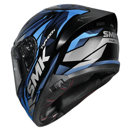 SMK N1 ISI Full-Face Helmet Typhoon D-ring S01 with Rival Graphic with Dual Spoiler - MA256