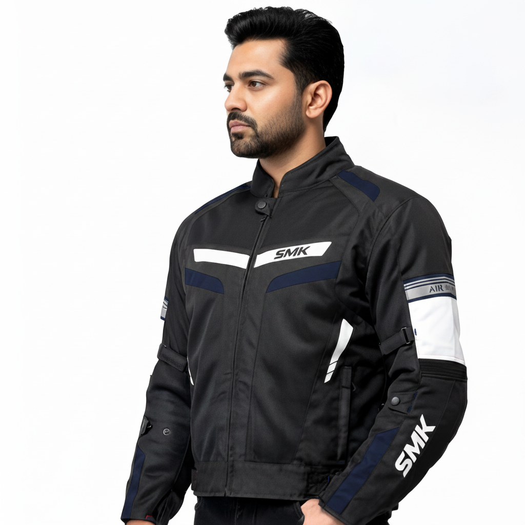 SMK Infinity Rush Riding Jacket Black/Navy Blue