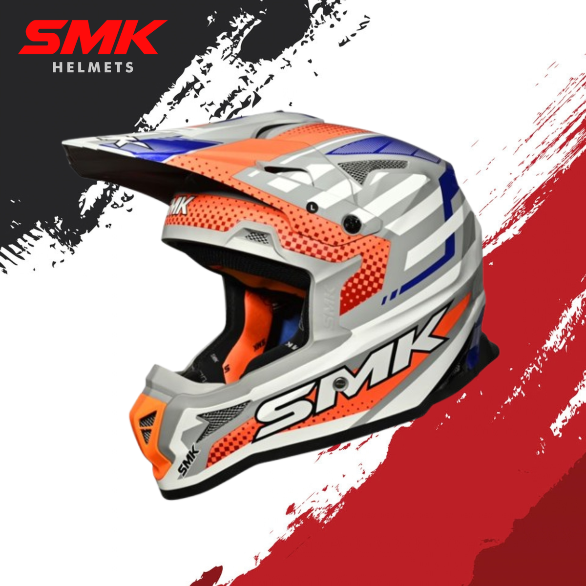 SMK Allterra Bulldozer – Off Road Helmet  – GL 617