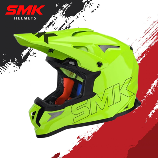 SMK Allterra Solid – Off Road Helmet  – Hi Vision Hv 420